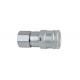 SS316 Hydraulic Flat Face Coupler NPT Thread For Petrochemicals
