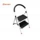 Durable Steel Step Stool Powder Coated Surface 2  Steps With Plastic Mat