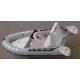 Solid Inflatable Rib Boat Elegant Design 17 Ft Panga Style Boats With Canopy
