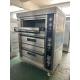 6 Trays LPG Gas Deck Oven 220V 50HZ 3 Deck Model for Commercial Restaurant Cooking