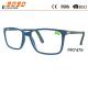 Fashionable reading glasses with Aluminum temple ,power range +1.0 to +4.00,made of plastic frame