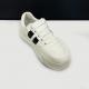 Low Cut Womens White Casual Sneakers Comfort Black Colorblock Letter