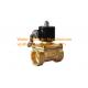 Brass Material Two Ways Solenoid Valve Water Fountain Accessories IP68 Waterproof
