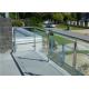 Prefabricated Stainless Steel Glass Railing with Round / Square Tube Handrail