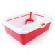 Semi Closed Cat Litter Box , Cat Litter Toilet Anti Splash Pet Toilet Cat Bedpans Reusable