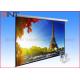 White Roll Up Remote Projection Projector Screen Wall Mount 135 Inch 4 3