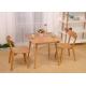 Home Light Small Oak Dining Table And Chairs For 4 , Living Room Square Oak Dining Table