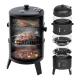 Outdoor Barrel Charcoal BBQ Grill Suitable for 6-8 People 0.8MM Material Thickness