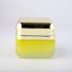 Yellow Matte 50g Frosted Glass Jar Personal Care Empty Container