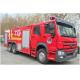 HOWO 15000l Foam Fire Truck Heavy Duty Red Color Multifunctional