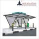 Standing Up Solar Bus Stop Shelter With LED Advertising Billboard