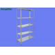 5 Tire All Purposes Bolt Together Metal Shelving Unit 65Kg Capacity , U Shape Stand