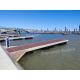 Marine Aluminum Floating Docks Boating Floating Pontoon Jetty For Lakes / Moles