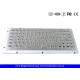 Stainless Steel 64 Keys Industrial Mini Keyboard IP65 Water Resist