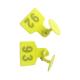 Yellow UHF RFID Livestock Tags / Small Multi Functional RFID Cattle Tags