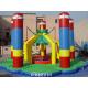 Flame / UV Resistant Airhouse Inflatable Bungee Trampoline , Inflatable Amusement Park