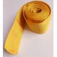 CE Woven Polyester Hollow Webbing , Yellow Webbing For Hydraulic Pipes