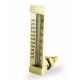 90 Degree Angle Glass Marine Thermometer Metal Case V Line Shape