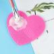 Heart Shaped Silicone Makeup Mat Suction Cup Brush Cleaning Pad