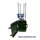 120 Meters 50w GPS Cellular Backpack Signal Jammer For Drone