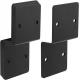 Heavy Duty Steel Black Z Brackets 6 Post To Beam Support ISO9001 Rohs CE