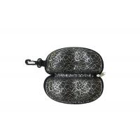 Black EVA Glasses Case Digital Printing Fabric Shockproof with Nylon Zipper