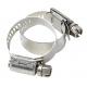 Silver Stainless Steel Hose Clamp For EPDM Rubber / Plastice Hose