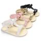 Concise style t-strap soft-sole 0-2 years boy and girl sandals slippers baby