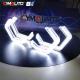 12V Diamond LED Angel Eyes Halos 15mm Height White Yellow Dual Color