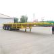 30-100t Loading Capacity ISO9001 Certified 3 Axles 40 Feet Flatbed Container Trailer