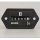 SYS-1 Hour meter counter mechanical display meter for motor or enigneer uses 6 Digits AC110-250V,DC10-80V