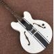 Hollow body JAZZ electric guitar with white top