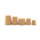 Eco Friendly Natural Vial Cork , Synthetic Test Tube Cork Non Spill Type