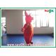 Advertising Durable Inflatable Cartoon Characters 0.5mm PVC Piglet Moving Cartoon