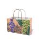 Sustainable Kraft Paper Bags With Twisted Handles For Grape Fruit