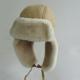 The queen of quality sheepskin trapper winter hat with ear flaps