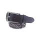 Casual Cowhide Mens Leather Studded Belt For Jeans / Punk Rock Rivets Belt With Buckle