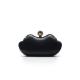 Zinc Alloy Round Button With Stone Irregular Shape Box Clutch Frame