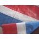 90gs-170gsm blue/ white/red  stripe airfreight pe tarpaulin,packing material