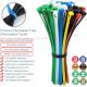 Plastic Loosable Cable Tie 7.6x200mm, Polyamide (Nylon) 66, 94V-2 Reusable Cable Tie (50lbs) for Wire Management