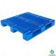 3 Runners HDPE Plastic Pallet Single Face 1100*1100*160mm With Tubes