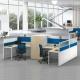 2 4 6 Person Modern Cubicle Workstation Metal Frame With Wardrobe