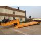 Gooseneck Type Front Load Trailer 40-100T With Steel Leaf Spring Suspension