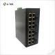 Ethernet Managed Unmanaged Industrial Lan Switch 10 Gigabit 16 Port
