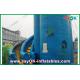 Toddler Bounce House Customized Blue PVC Inflatable Bounce House / Inflatable Slide