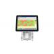 Metal Frame POS Touch Screen Monitor Full Flat Classical Oil Proof  Low Noise Fanless
