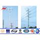 20m Power Tubular Steel Structure Electrical Transmission Poles 33kv Line Array Tower