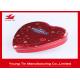 Chocolate Gifts Packaging Heart Shaped Tin Box , Full Color Printed Heart Shaped Tin Containers