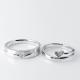 Elegant Double Heart Men18.5 Women11 Personalized Couple Rings