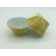 Non Stick Aluminum Baking Cups Gold Foil Cupcake Liners Mini Sized Customized Logo